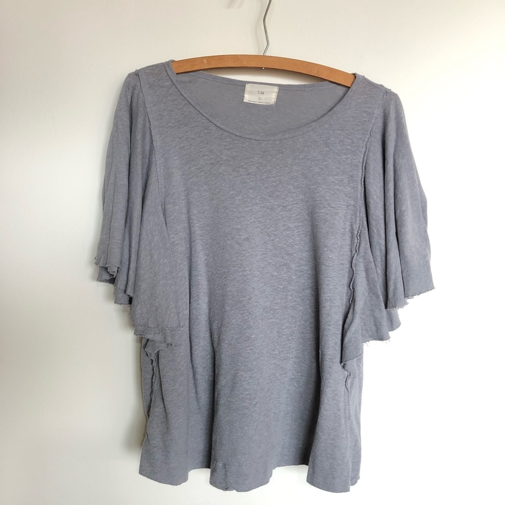 Flutter sleeve tee from Anthropologie